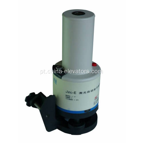 Detector a laser para verticalidade do trilho da guia do elevador